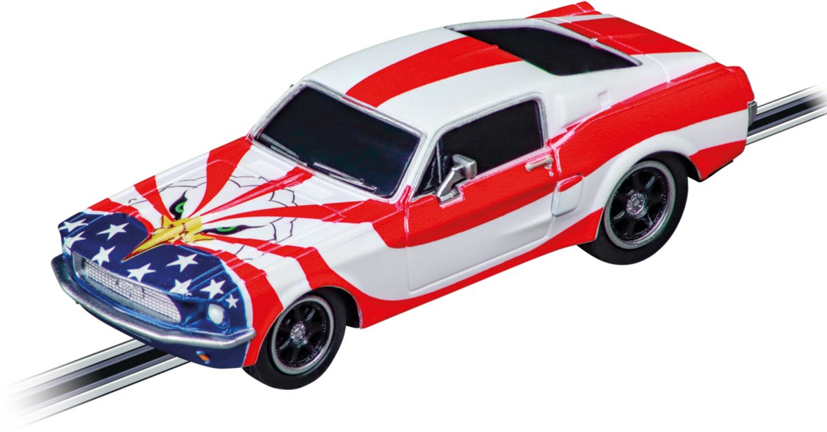   Go!!! Speelgoedvoertuig - GO!!! Ford Mustang 67 Stars n Stripes auto
