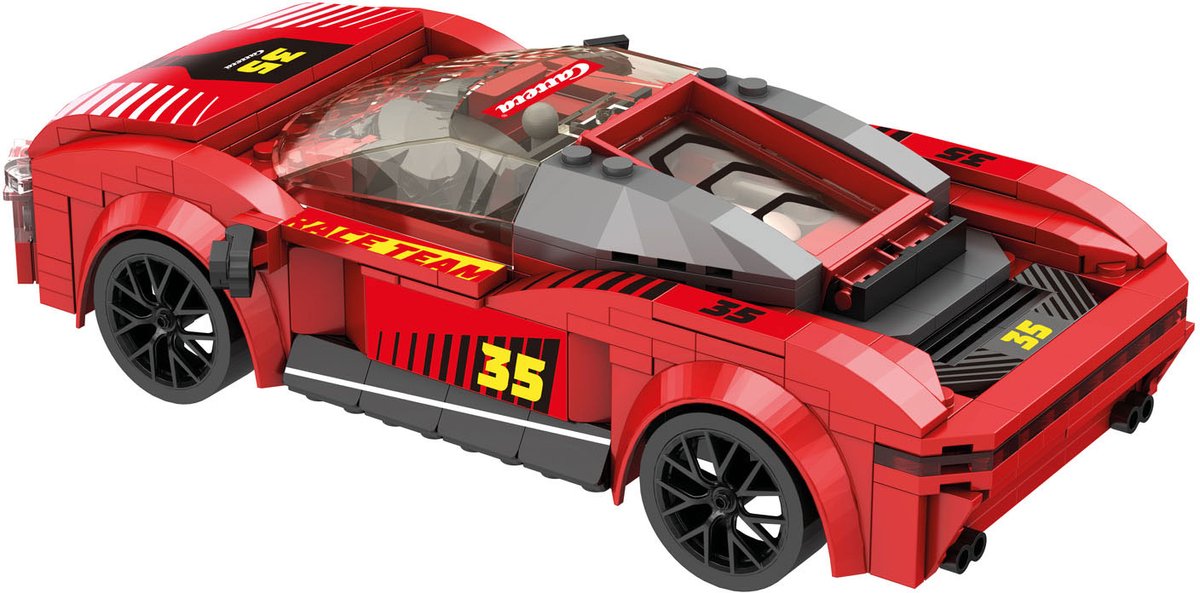   Modelbouwpakket - RC Auto Construction Rr - Rood - 19cm - 2,4GHz RC Plastic -   -