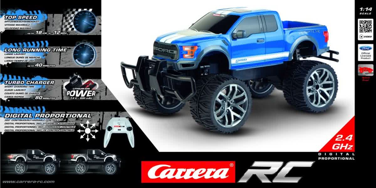 Carrera RC Ford F-150 Raptor, blue