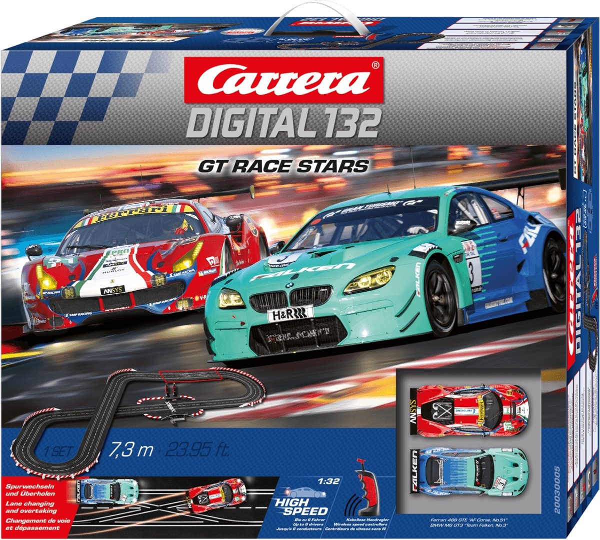 Carrera Racebaanset Gt Race Stars 730 Cm Zwart