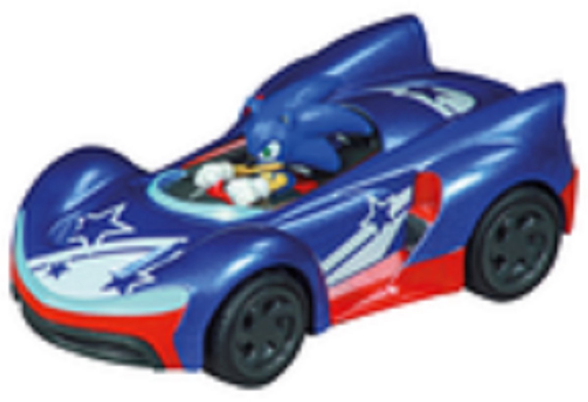   Speelgoedvoertuig - P-S Sonic the Hedgehog - Sonic Speed Star - Livery 2 - Pull-Back Terugtrekauto