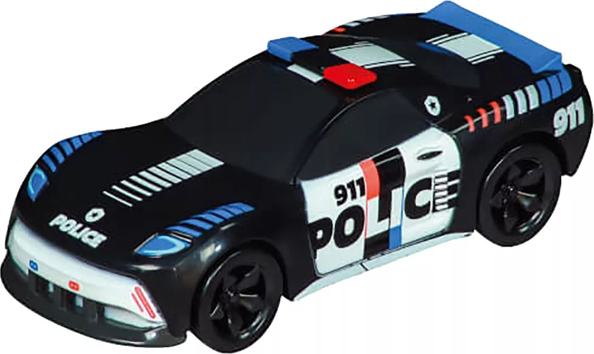   Speelgoedvoertuig - Street Rr -Police- - Zwart - Key Rr in Schaal 1:64 Terugtrekauto