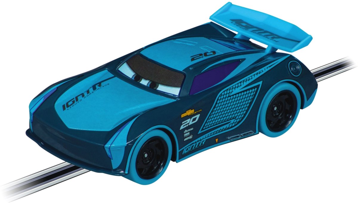   raceauto - Jackson Storm Glow Racer - Disney Cars - speelgoedauto.