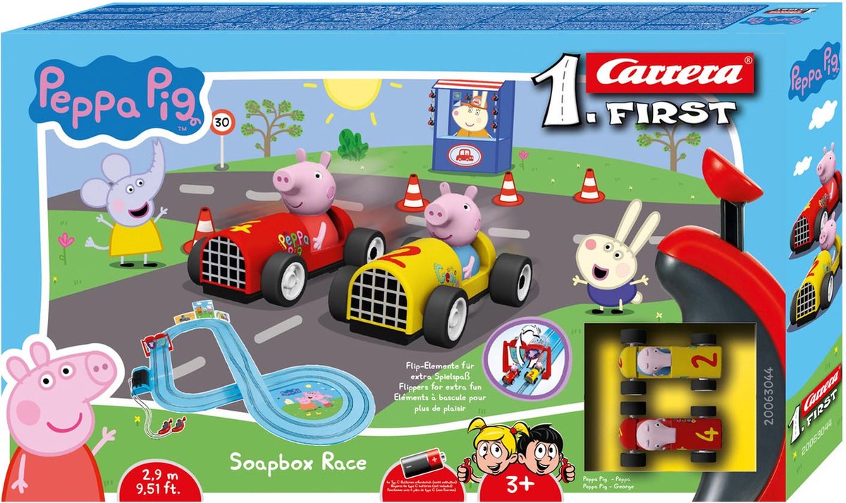 carrera first racebaan - peppa pig zeepkist race Merk:  