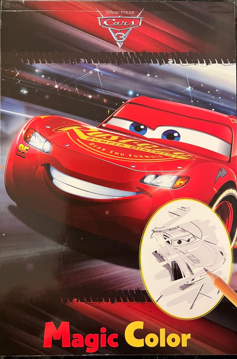 Tover krasblok disney cars 3 / 22 blad toverblok toverkladblok