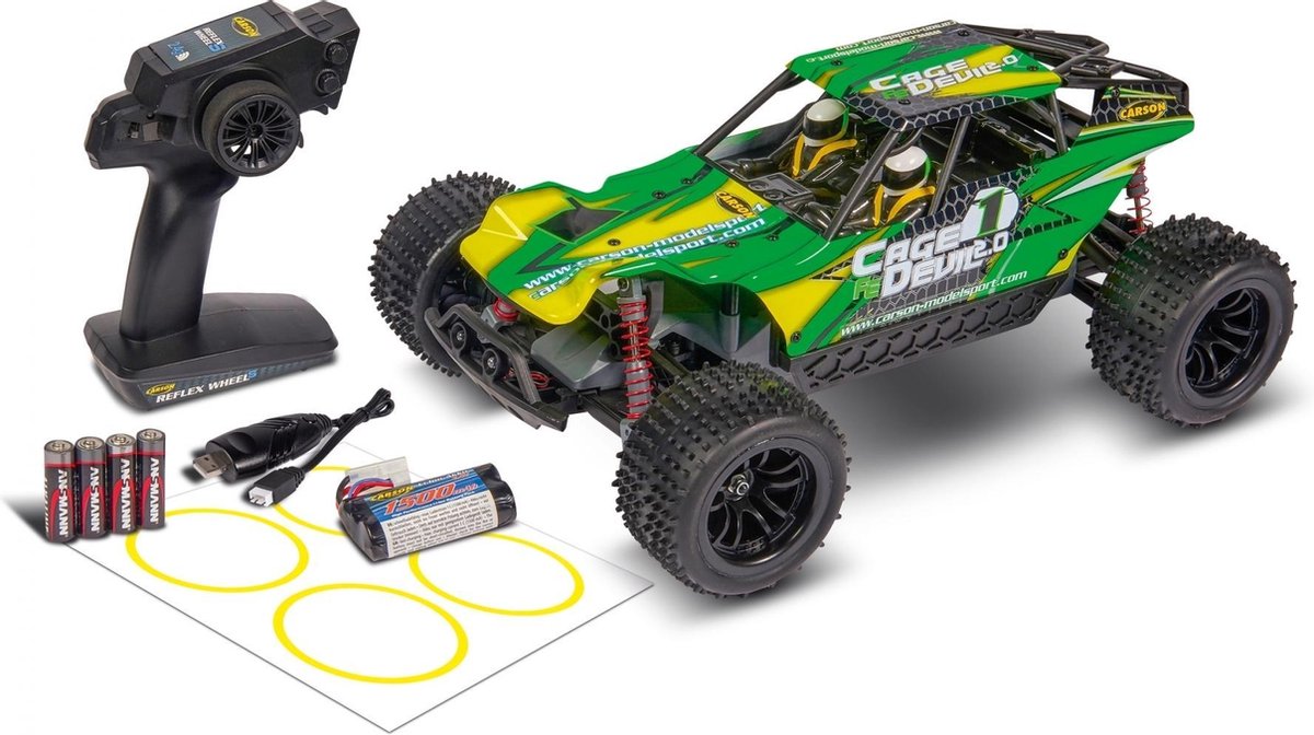 Carson Modellsport Mountain Warr.Sport 2.0 Brushed 1:12 RC auto Elektro Terreinwagen RTR 2,4 GHz