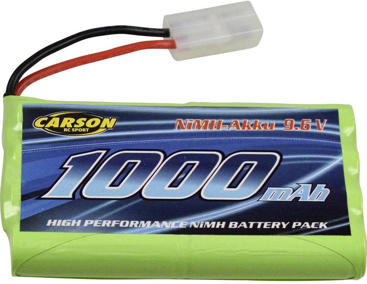 Carson Modellsport NiMH accupack 9.6 V 1000 mAh Tamiya-stekker