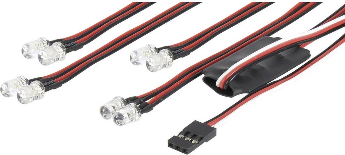 Carson Modellsport Verlichtingsset Rood, Wit 4.4 - 6 V 500906240