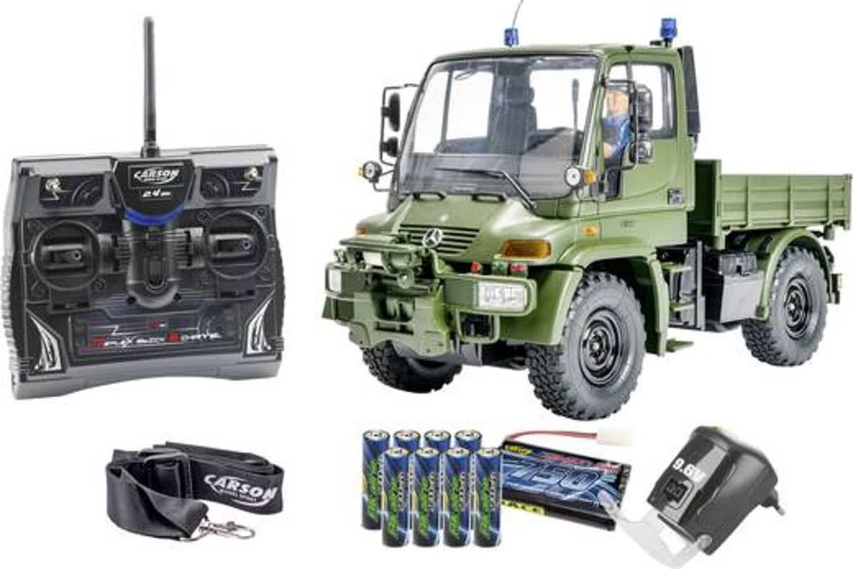 Carson 1:14 MB Unimog Militair Groen 100% RTR 2,4 GHz