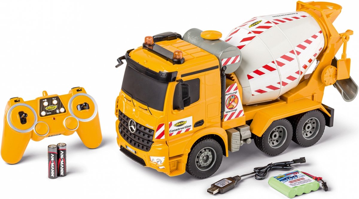 Carson RC voertuig - 907667 RC Vrachtwagen Mercedes Arocs met Cement Mixer RC Model Kant en Klaar - 1:20 -
