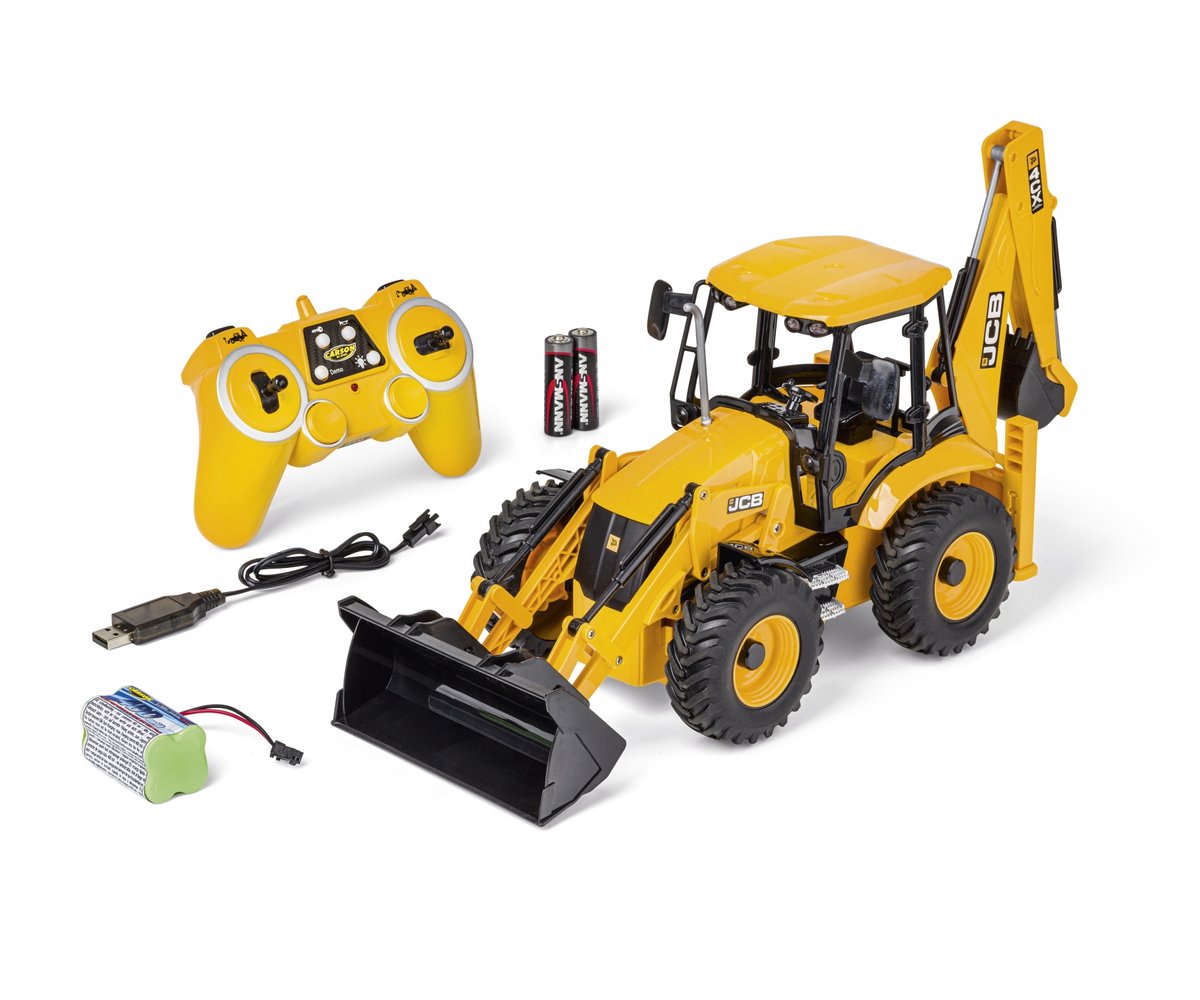 Carson RC voertuig - 907668 RC Excavator Loader JCB - 2.4GHz RC Model Kant en Klaar - 1:20 -