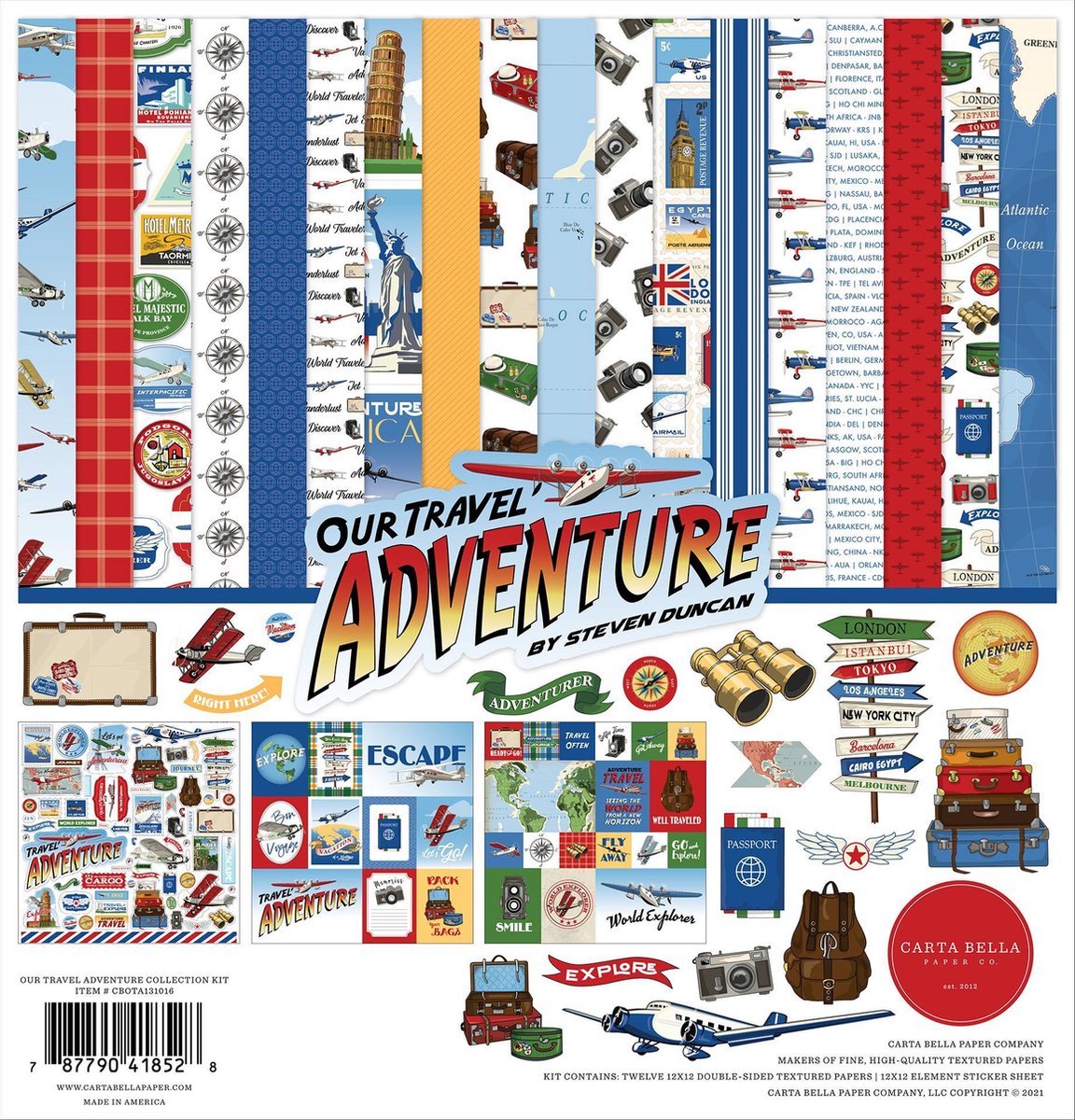 Carta Bella Our Travel Adventure Collection Kit (CBOTA131016)