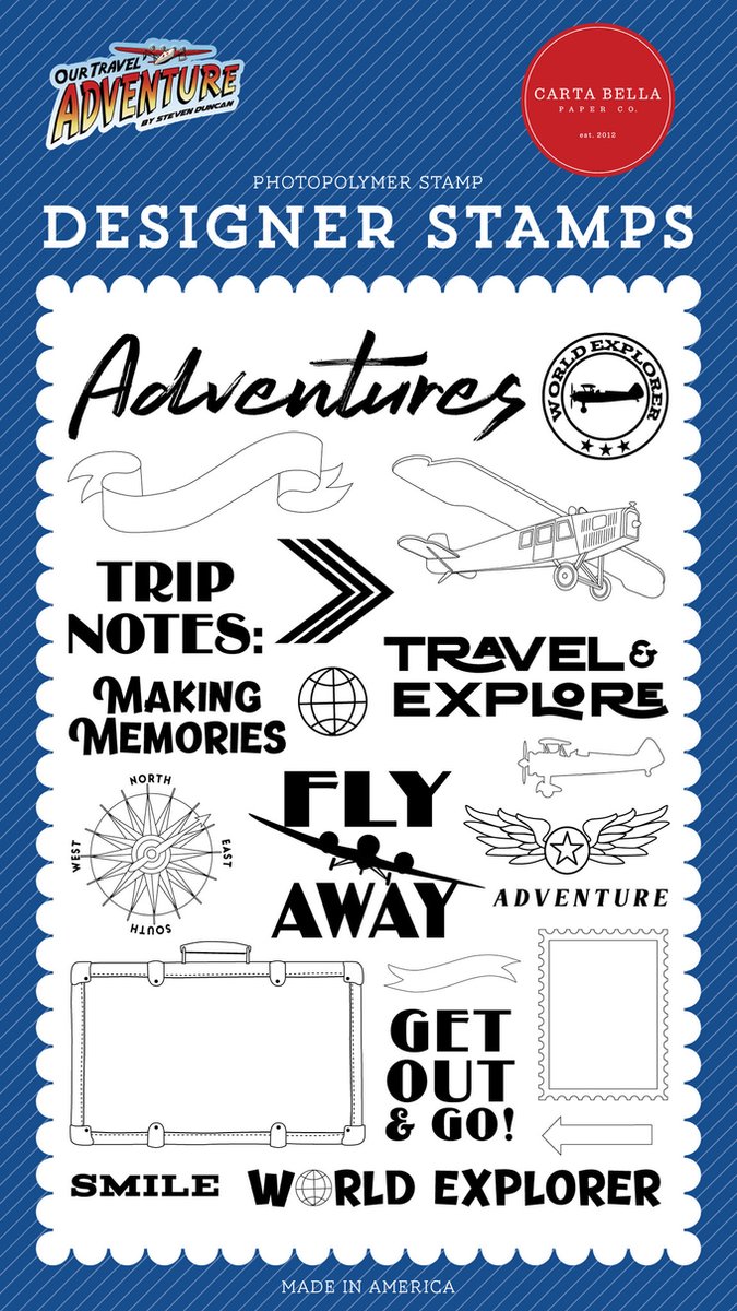 Carta Bella World Explorer Clear Stamps (CBOTA131041)