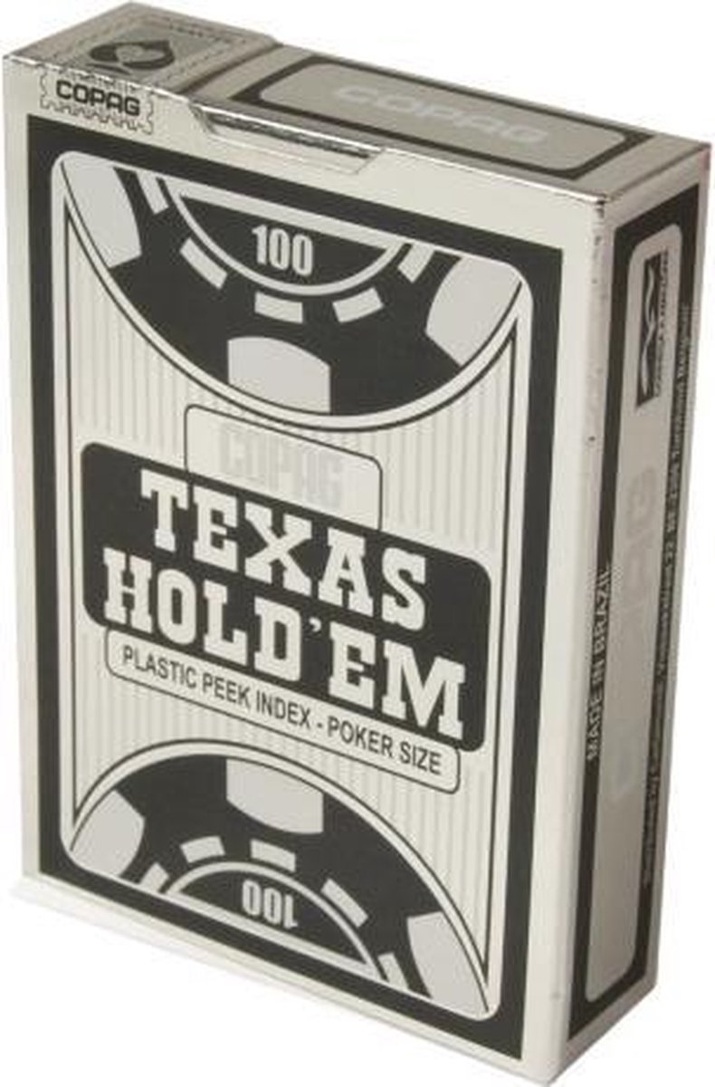 Cartamundi Speelkaarten Poker Texas Holdem Zwart