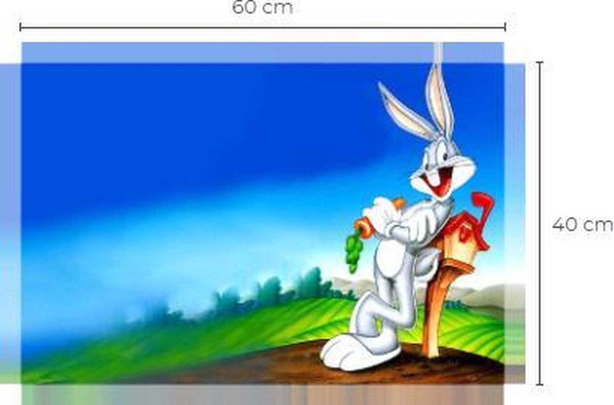 Rabbit - wheres my mail - Canvas - woonkamer - Slaapkamer - kaarten - Canvas