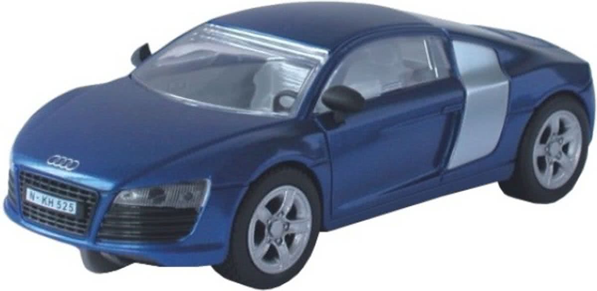 Cartronic 124 Racebaan Auto Audi R8 blauw