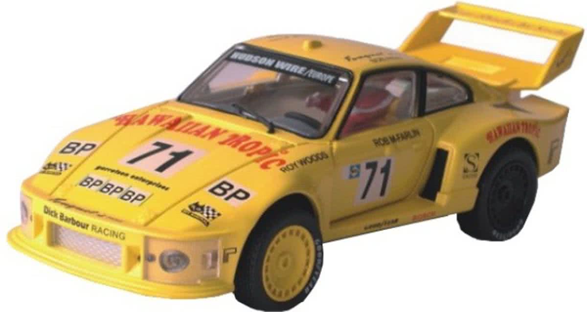 Cartronic 124 Racebaan Auto Porsche Turbo 935 Geel