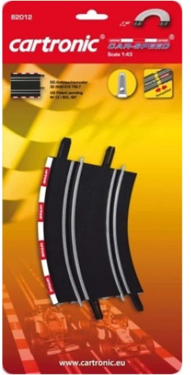 Cartronic Car Speed Looping 45 graden 2 stuks zwart