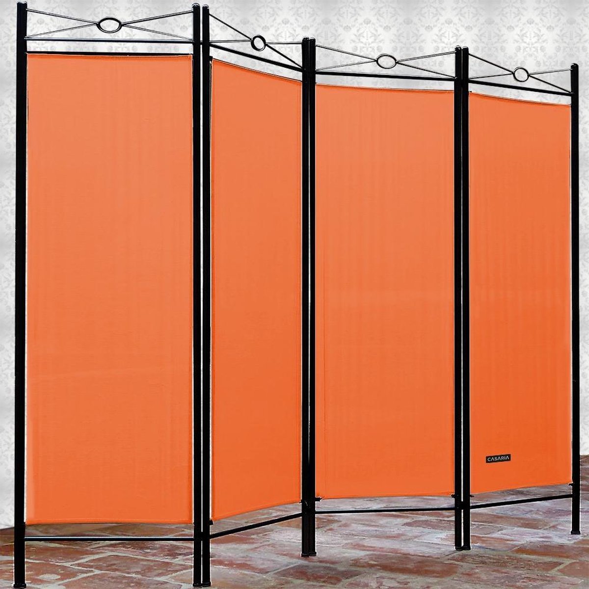 Kamerscherm -  Oranje - 180 x163cm - Polyester