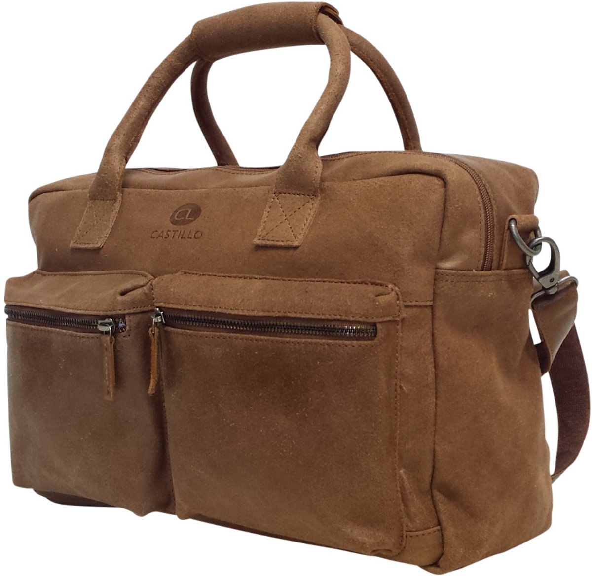 Castillo Westernbag - Laptoptas - 15,6 inch - cognac