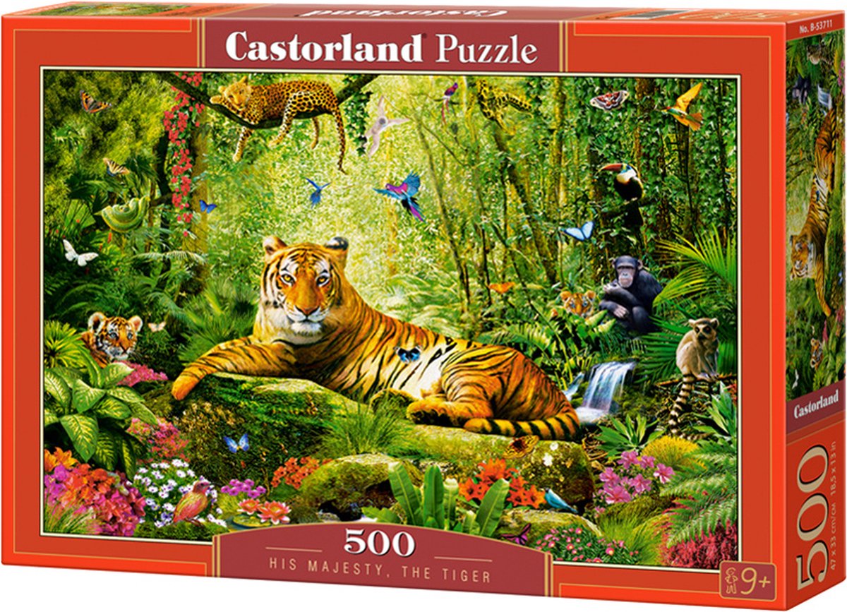 His Majesty the Tiger Puzzel 500 Stukjes