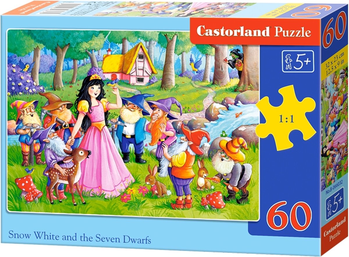 Snow White and the 7 dwarfs - 60 stukjes