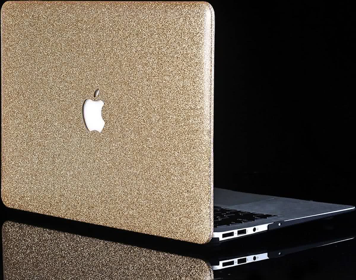 Hardcase glitter goud hoes MacBook Pro Retina 13 inch