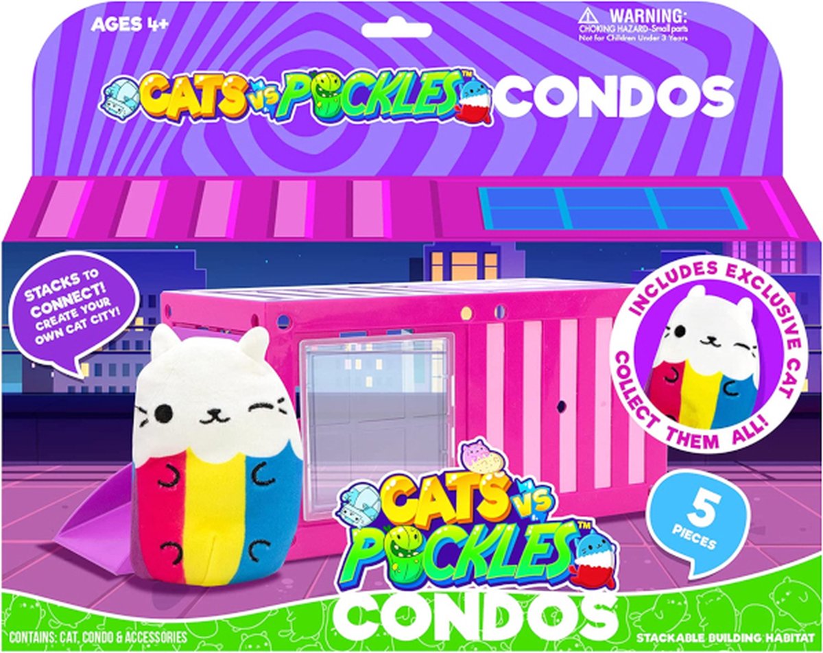 Cats Vs Pickles - Condo met Prism Cat (10cm beanie bag knuffel)