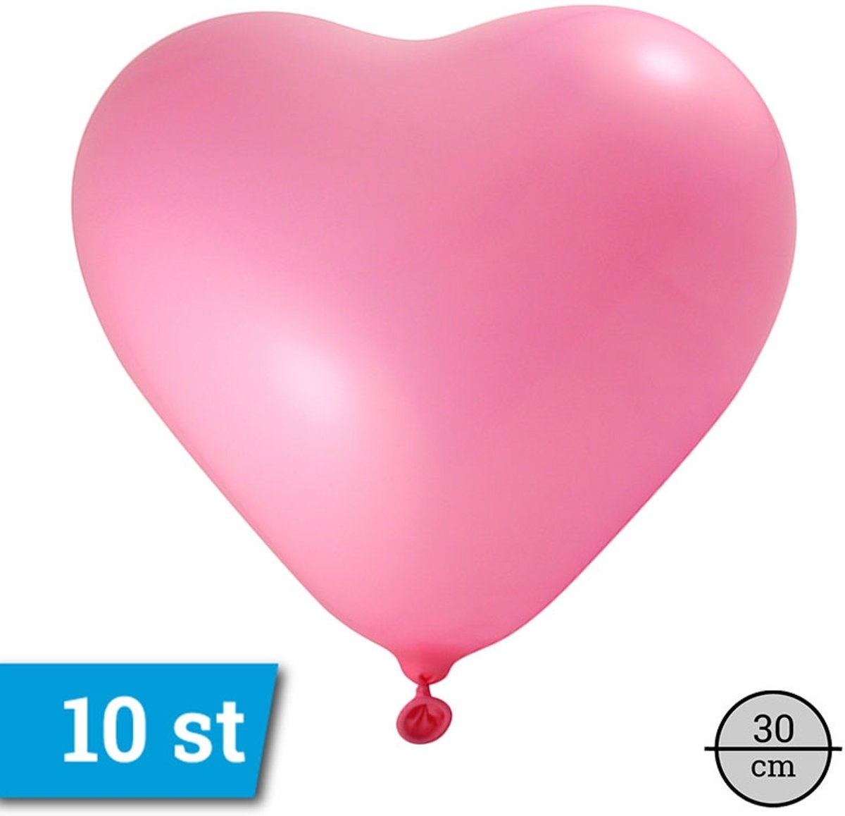 10 stuks Donker roze Hart ballonnen SHB07/FIG-07