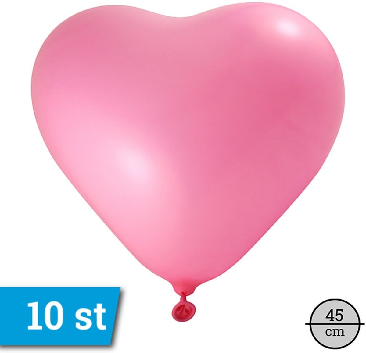 45cm 10 stuks Donker Roze Hart ballonnen