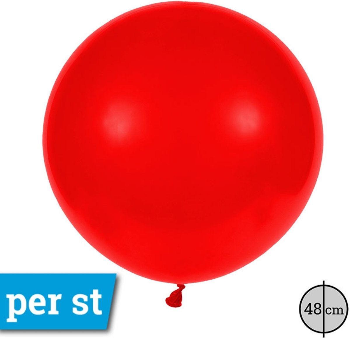 48cm Reuze Ballonnen Standaard kleuren Donker rood GT150/4