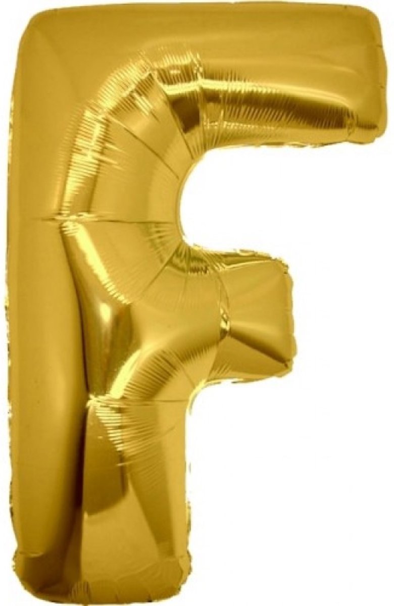 Folie MAXI ( 40inch) Letter F Goud