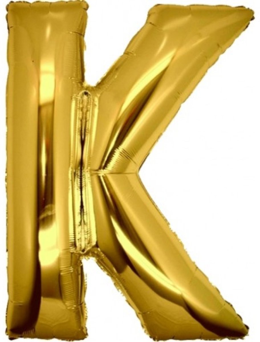 Folie MAXI ( 40inch) Letter K Goud