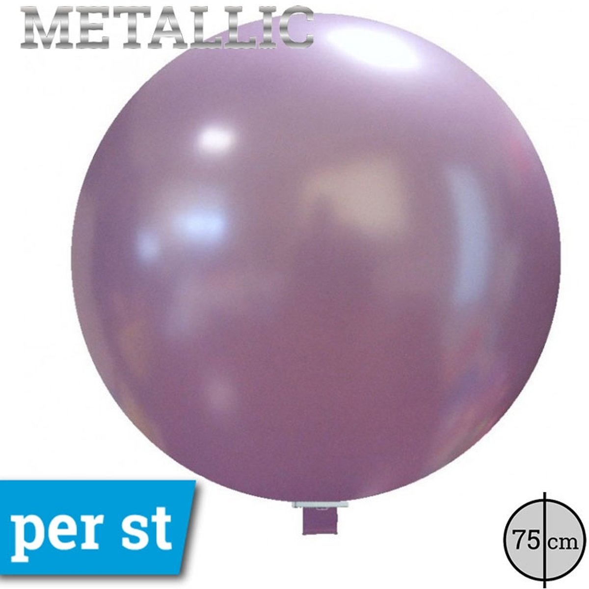 GT220RM Metallic - Reuze Ballonnen Metallic kleuren Lavendel 75cm