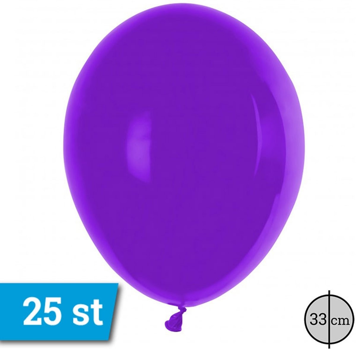 Latex ballon PT110-Paars aantal 25 stuks