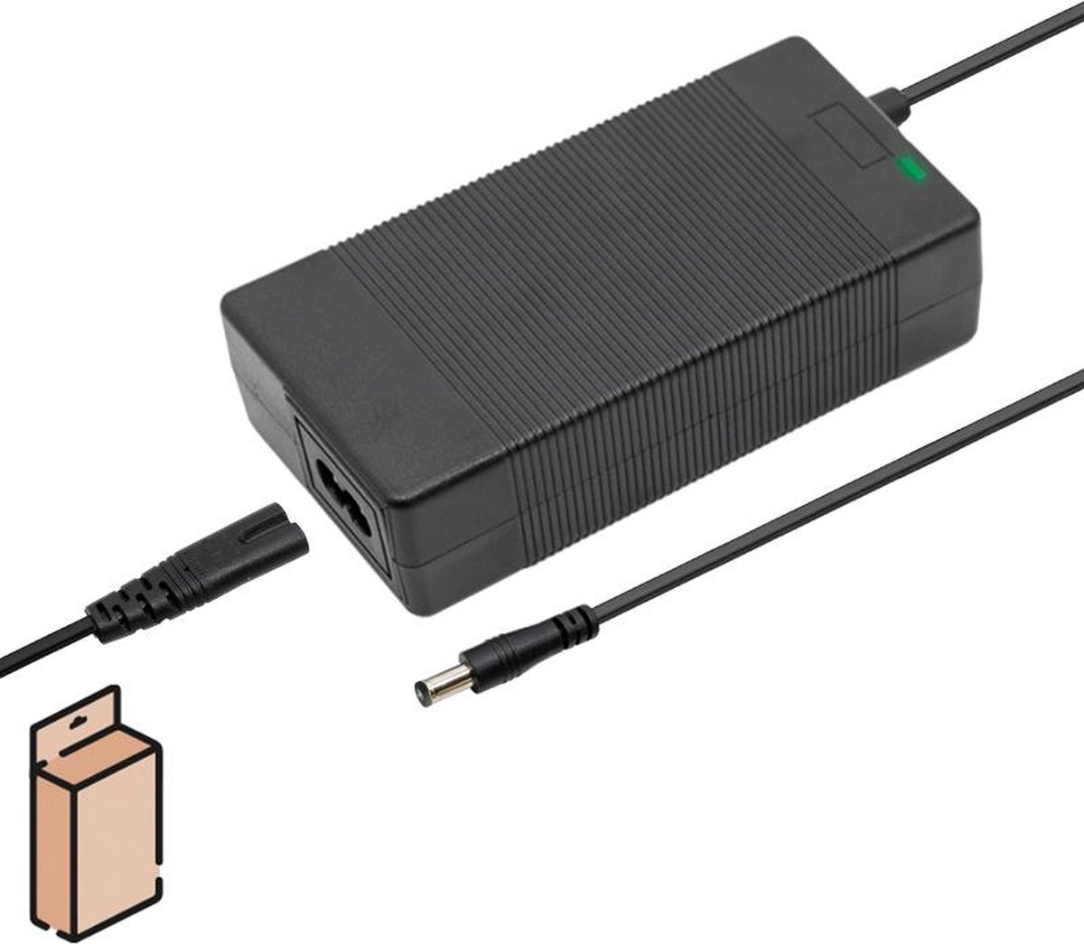 E-wheel - 36V Charger (42V) 2A - DC 5mm - Geforceerde Ventilatie