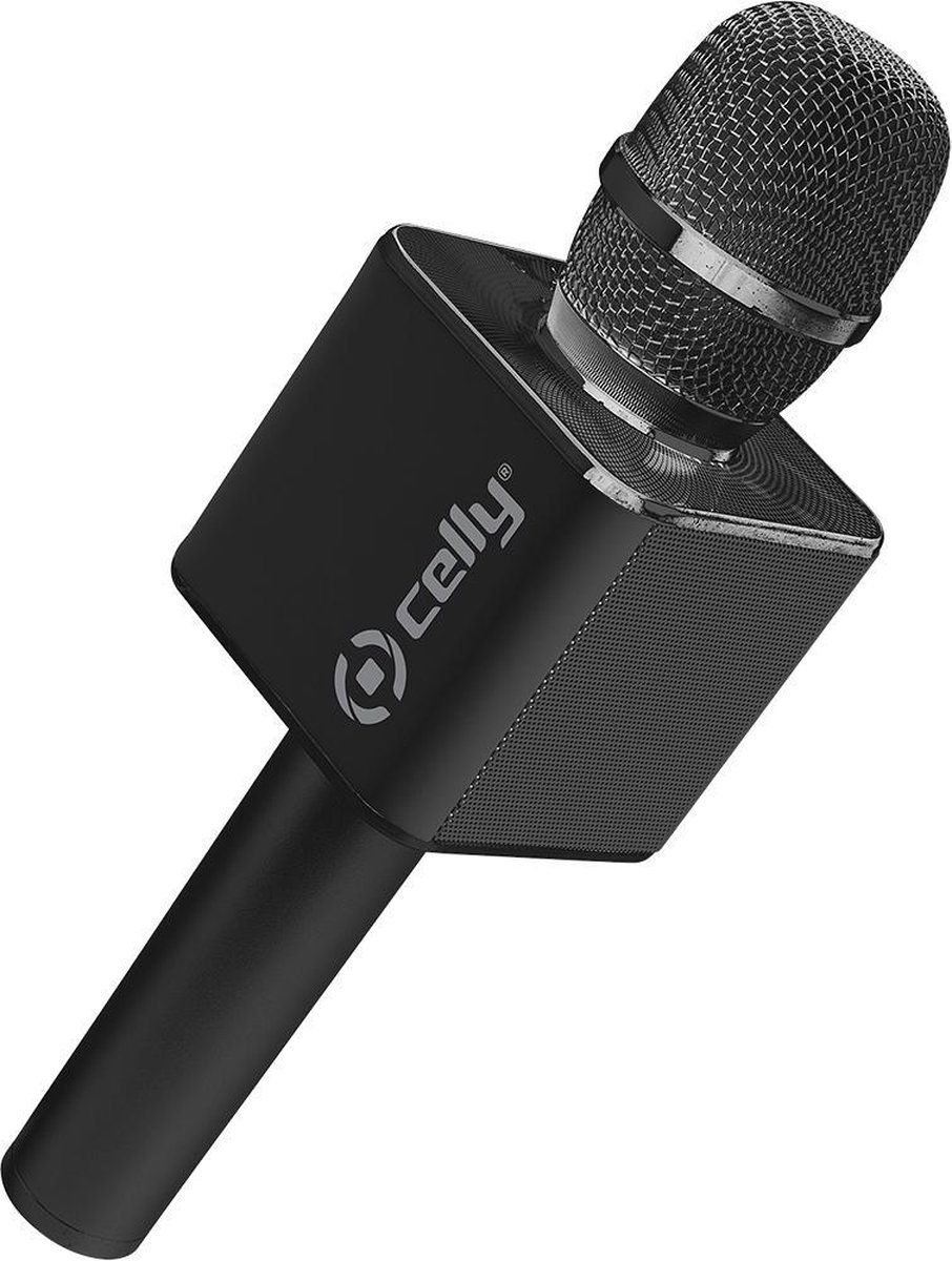 Celly Karaoke Microfoon met Speaker Zwart