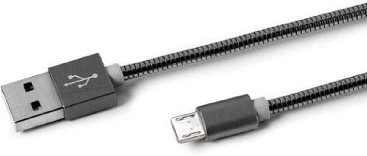 Celly USBMICROSNAKEDS USB A Micro-USB A Mannelijk Mannelijk Zwart USB-kabel