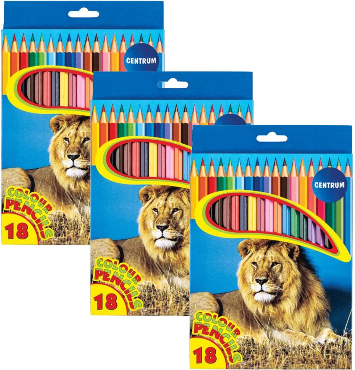   Kleurpotloden set - multi kleuren - 54x stuks - tekenen voor kinderen/volwassenen - hobby