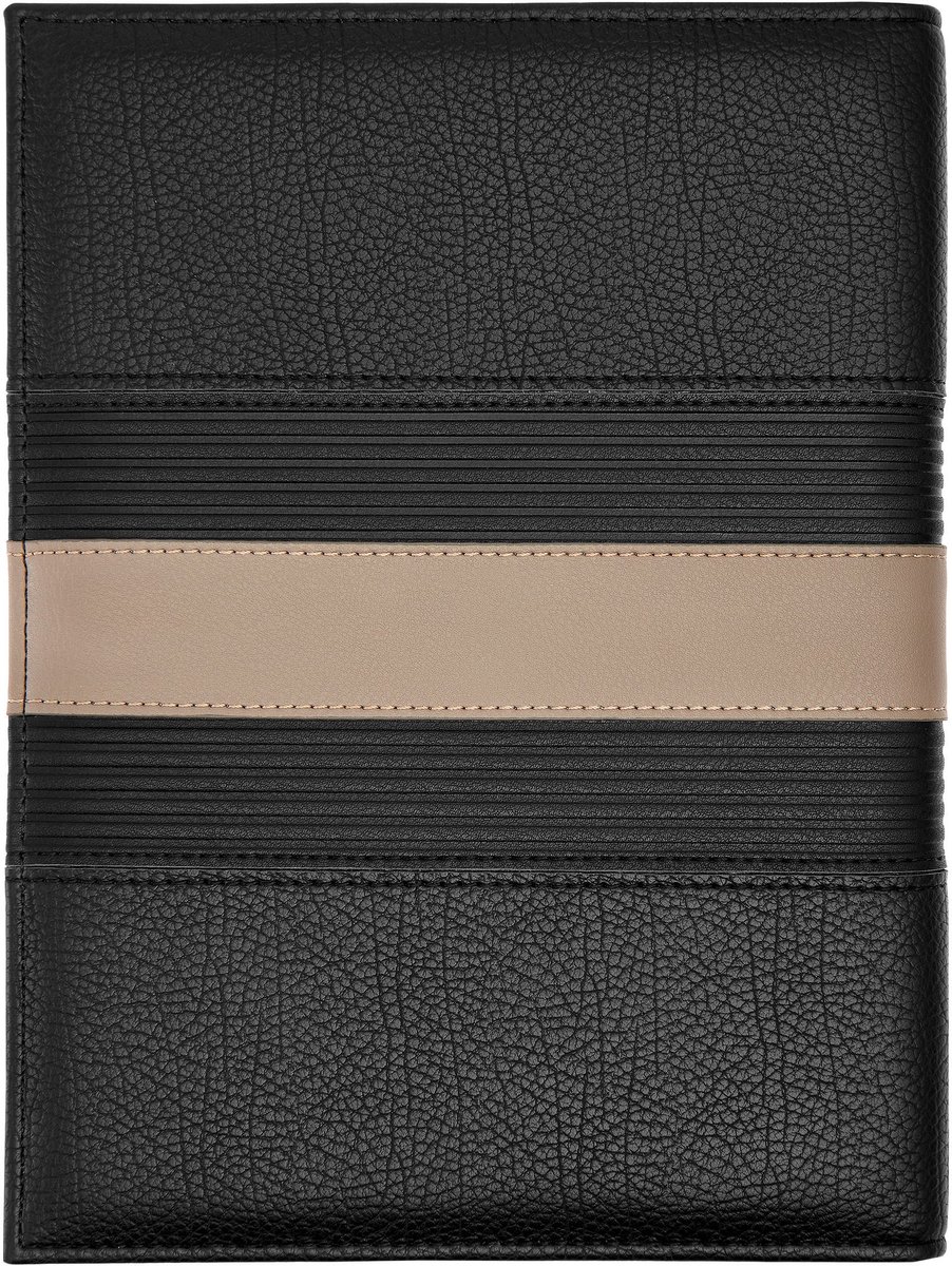 A5 Schrijfmap Delano Taupe & Black