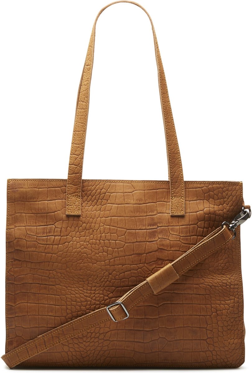 Chabo Bags Leren Worker Croco Madrid Bag