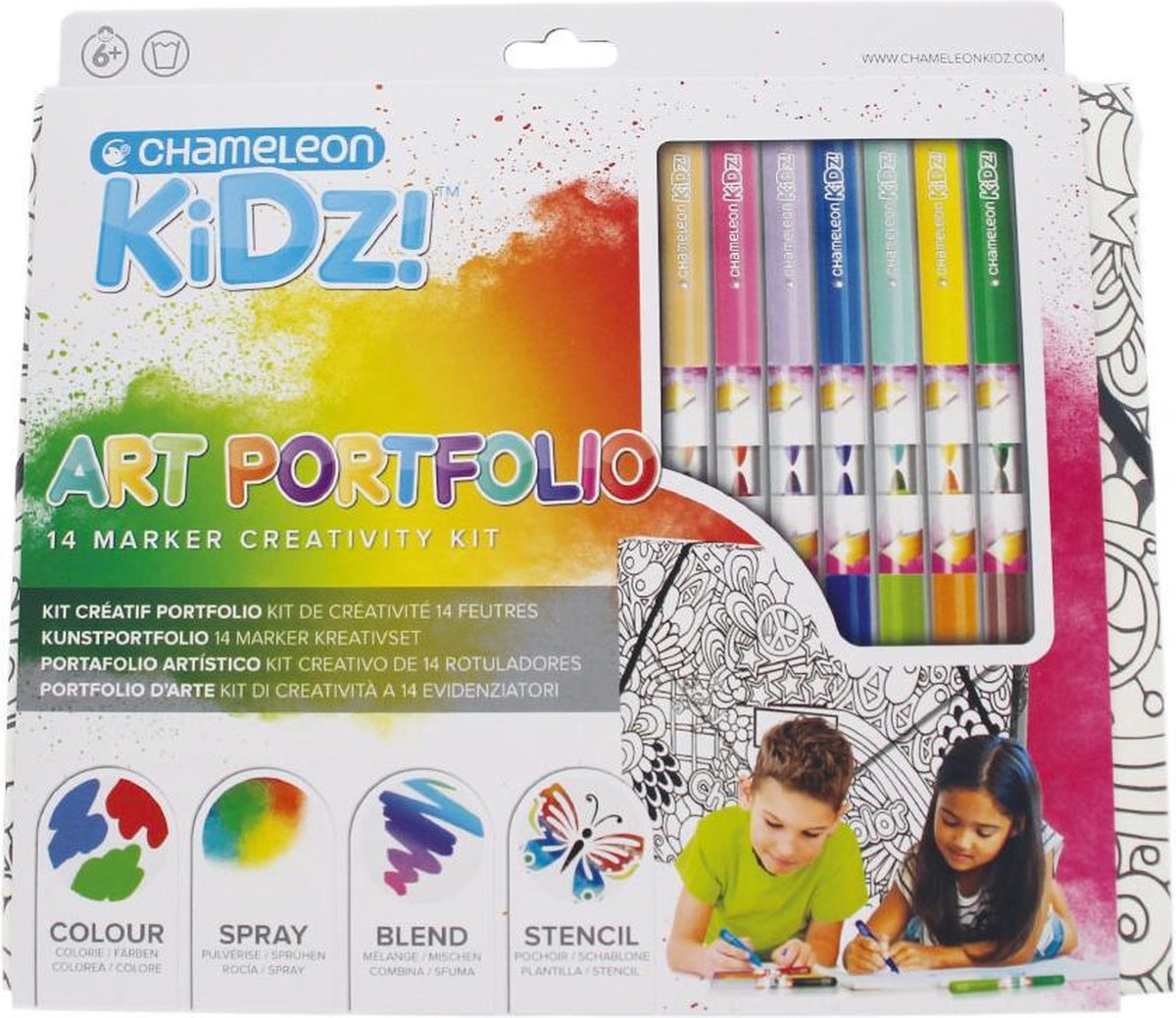 Chameleon KIDZ Art Portfolio 14 markers