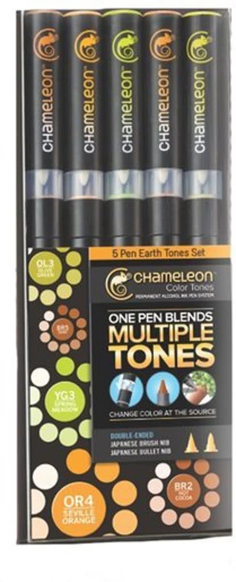 Chameleon 5 pen Earth Tones set