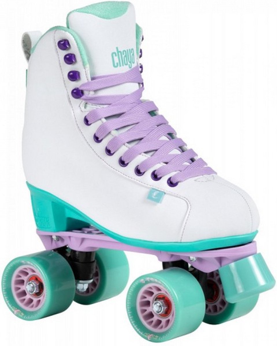 rolschaatsen Melrose White Teal polyurethaan wit maat 38