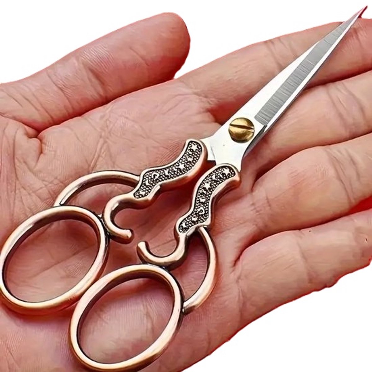 Luxe RVS Vintage Schaar I Draadschaar I Naaischaar I Borduurschaar I Knutselen I Draadschaar I Brons