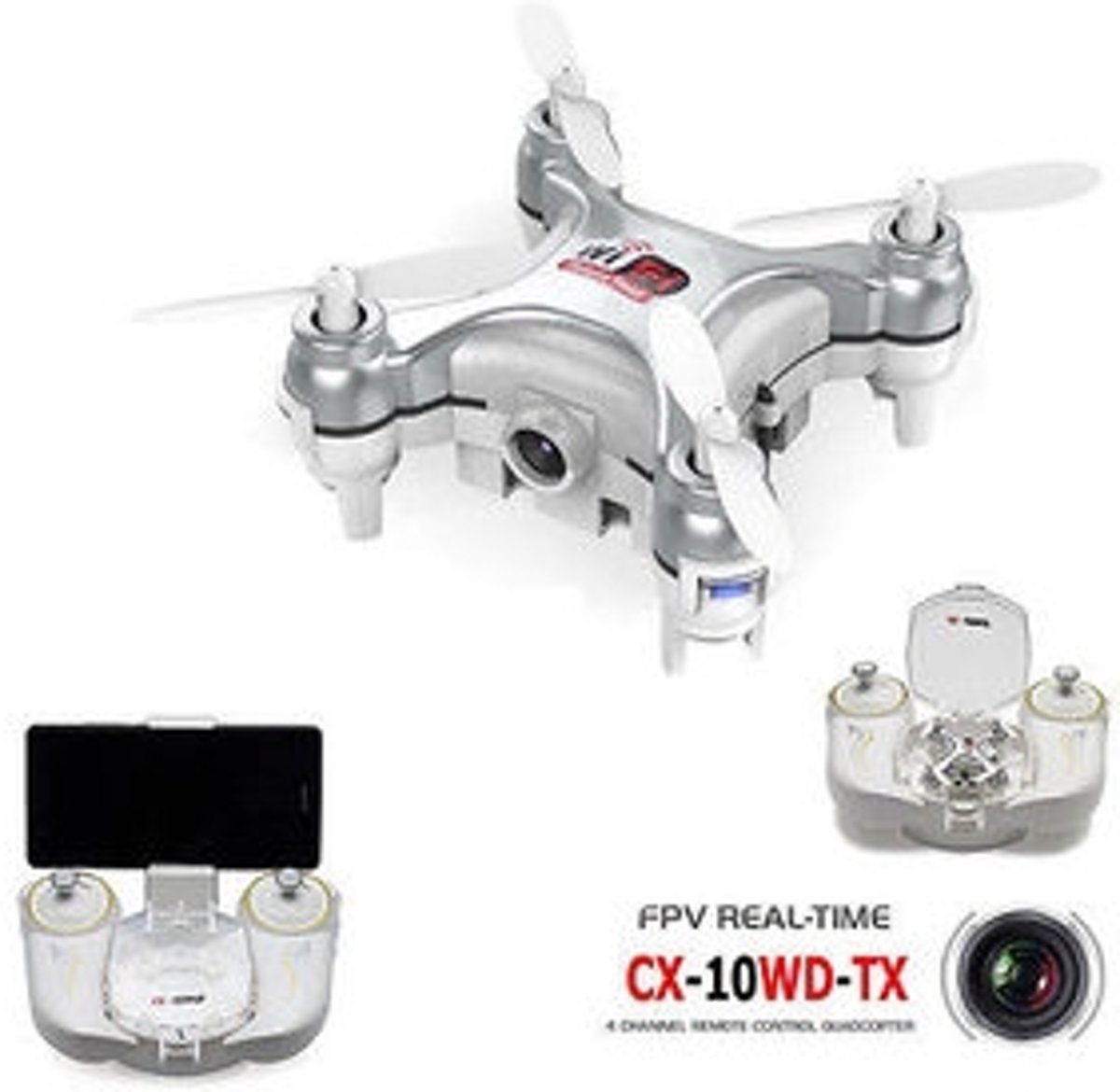 Cheerson CX-10WD-TX - Drone - Grijs