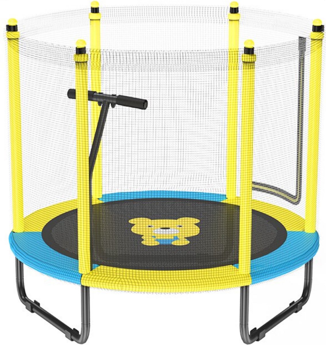 Chella® Kinder Trampoline – Met Veiligheidsnet – Mini Trampoline – Indoor – 150 cm Diameter