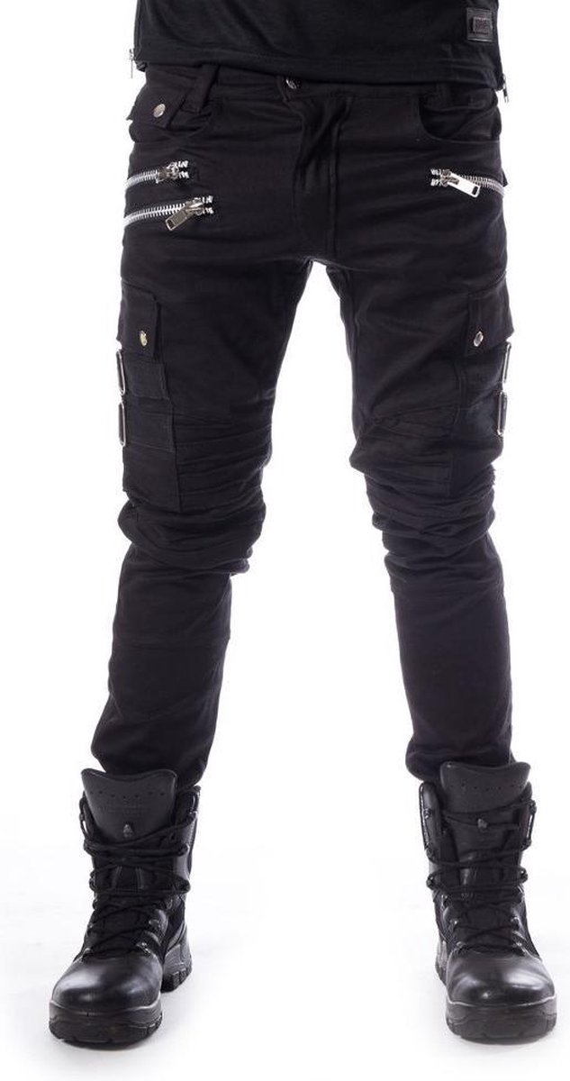 Chemical Black Broek rechte pijpen -4XL- ANDERS Zwart