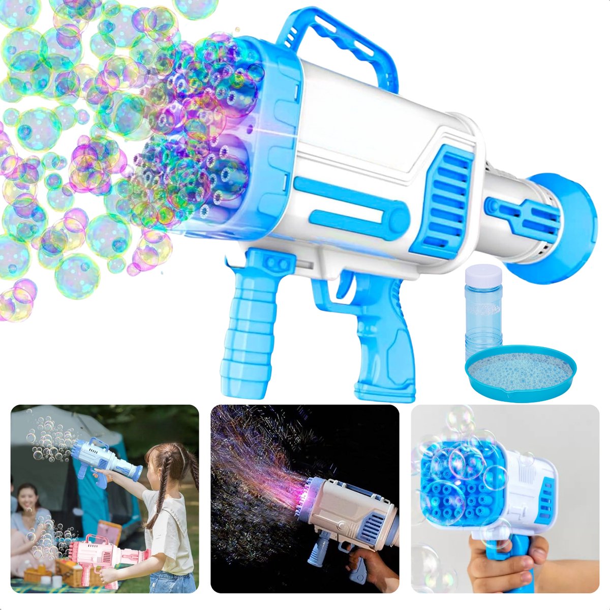  ®   Pistool - Bubble Gun - Bellenblazer -  machine - Waterpistool - Inclusief   Navulling