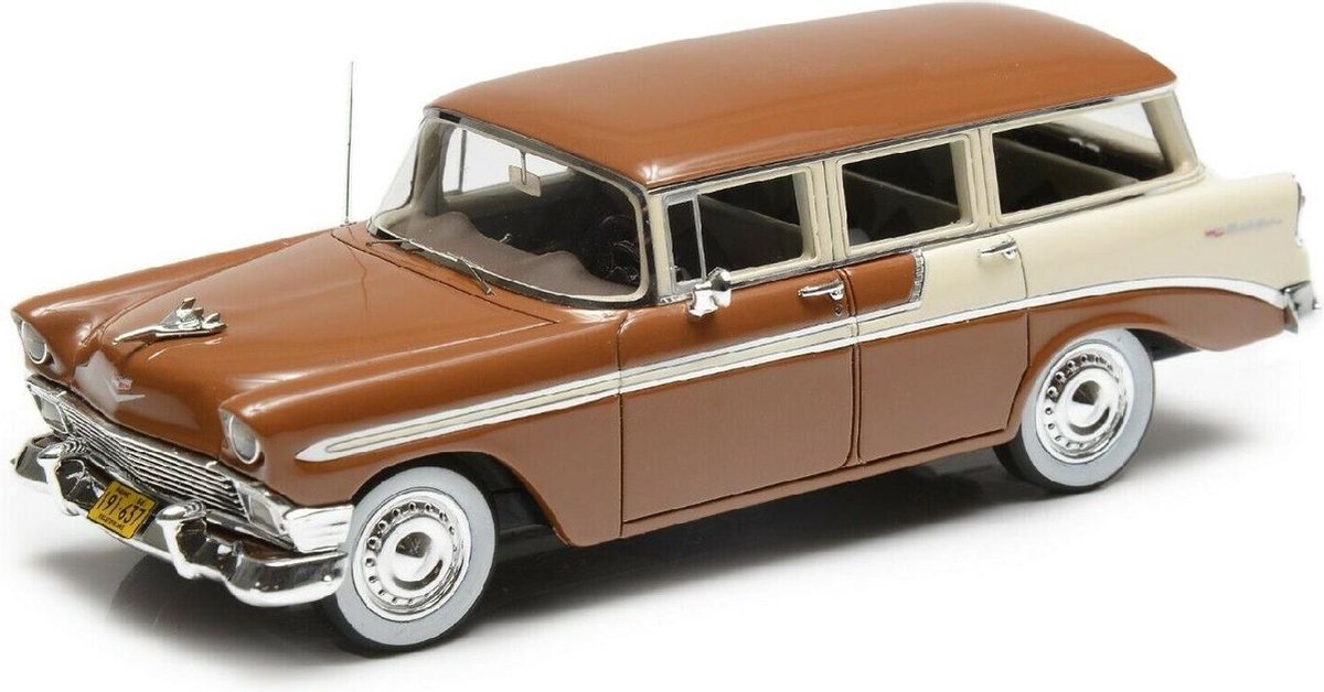 Chevrolet Bel Air Station Wagon 1956 Brown Beige